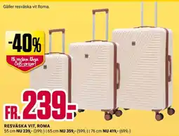 ÖoB Resväska vit, roma erbjuda