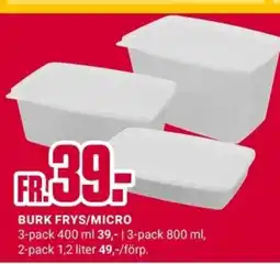 ÖoB BURK FRYS/MICRO erbjuda