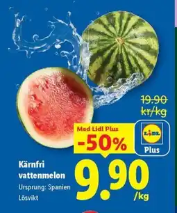 Lidl Kärnfri vattenmelon erbjuda