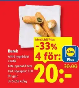 Lidl Burek erbjuda