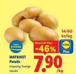 Lidl MATRIKET Potatis erbjuda