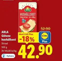Lidl ARLA Götene hushållsost erbjuda