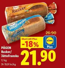 Lidl PÅGEN Rasker/ JätteFranska erbjuda