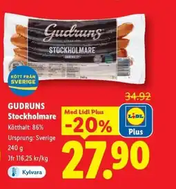 Lidl GUDRUNS Stockholmare erbjuda