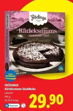 Lidl FRÖDINGE Kärleksmums kladdkaka erbjuda