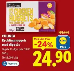 Lidl CULINEA Kycklingnuggets med dippsås erbjuda