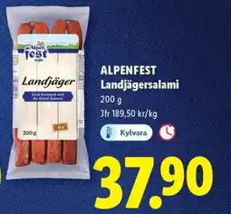 Lidl ALPENFEST Landjägersalami erbjuda