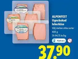Lidl ALPENFEST Ugnsbakad leberkäse erbjuda