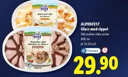 Lidl ALPENFEST Glass med rippel erbjuda