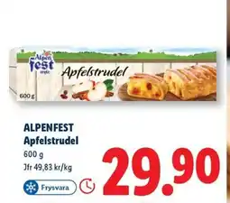 Lidl ALPENFEST Apfelstrudel erbjuda