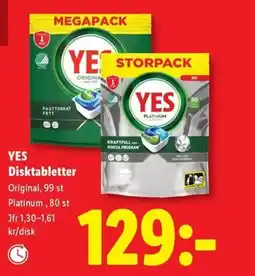 Lidl YES Disktabletter erbjuda
