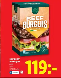 Lidl DAWN CHEF Hamburgare erbjuda