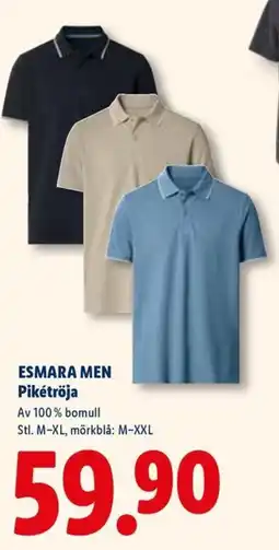Lidl ESMARA MEN Pikétröja erbjuda