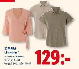 Lidl ESMARA Linneblus erbjuda