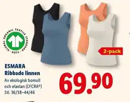 Lidl ESMARA Ribbade linnen erbjuda