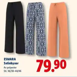 Lidl ESMARA Satinbyxor erbjuda