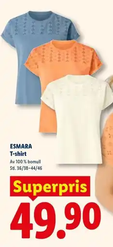 Lidl ESMARA T-shirt erbjuda