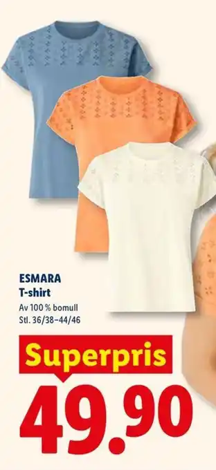 Lidl ESMARA T-shirt erbjuda