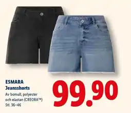 Lidl ESMARA Jeansshorts erbjuda