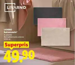 Lidl LIVARNO Badrumsmatta erbjuda