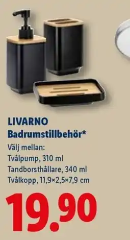 Lidl LIVARNO Badrumstillbehör erbjuda