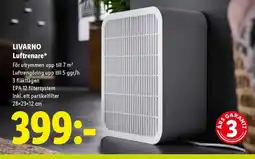 Lidl LIVARNO Luftrenare erbjuda