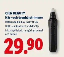 Lidl CIEN BEAUTY Näs- och öronhårstrimmer erbjuda