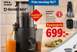 Lidl SILVERCREST Slow juicer erbjuda