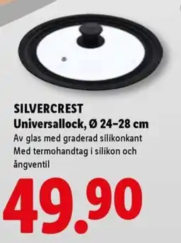 Lidl SILVERCREST Universallock, Ø 24-28 cm erbjuda