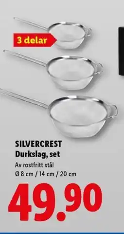 Lidl SILVERCREST Durkslag, set erbjuda