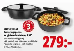 Lidl SILVERCREST Serveringspanna av gjuten aluminium erbjuda
