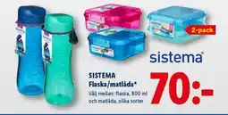 Lidl SISTEMA Flaska/matlåda erbjuda