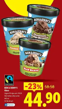 Lidl BEN & JERRY'S Glass erbjuda