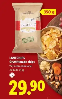 Lidl LANTCHIPS Grytfriterade chips erbjuda