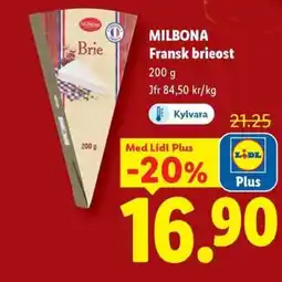 Lidl MILBONA Fransk brieost erbjuda