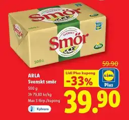 Lidl ARLA Svenskt smör erbjuda