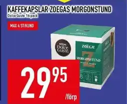 Matdax Dolce Gusto Kaffekapslar Zoegas morgonstund erbjuda