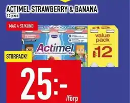 Matdax Actimel strawberry & banana erbjuda
