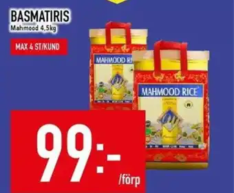 Matdax Mahmood Basmatiris erbjuda