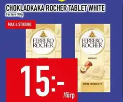 Matdax Ferrero Chokladkaka rocher tablet white erbjuda