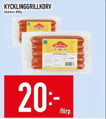 Matdax Gudruns Kycklinggrillkorv erbjuda
