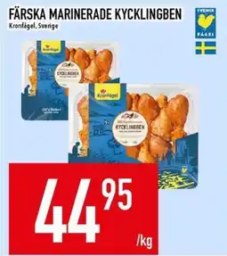 Matdax Kronfågel Färska marinerade kycklingben erbjuda