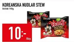 Matdax Buldak Koreanska nudlar stew erbjuda