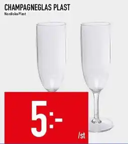 Matdax Champagneglas plast erbjuda