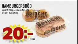 Matdax Garant Hamburgerbröd erbjuda