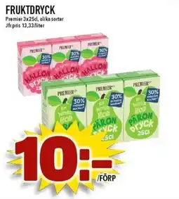 Matdax Premier Fruktdryck erbjuda