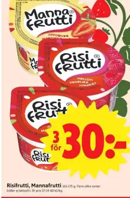 ICA Nära Risifrutti, Mannafrutti erbjuda