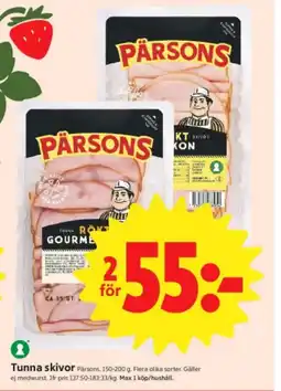 ICA Nära Pärsons Tunna skivor erbjuda