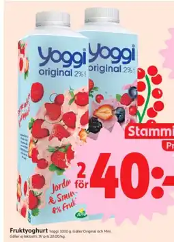 ICA Nära Yoggi Fruktyoghurt erbjuda