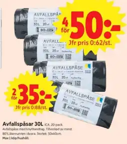 ICA Nära ICA Avfallspåsar erbjuda